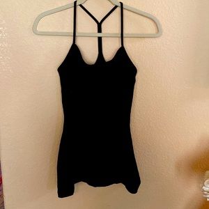 Lululemon power y tank, size 6, black